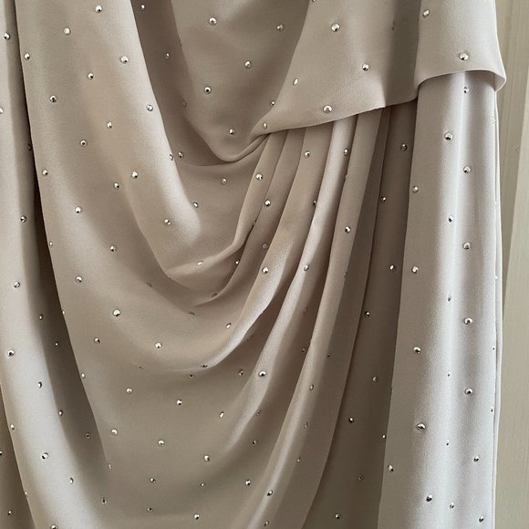 Express Cream Colored One Shoulder Cocktail Dress - Picture 2 of 10